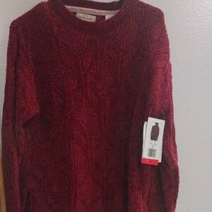 Weatherproof Vintage Deep Red Knit Top